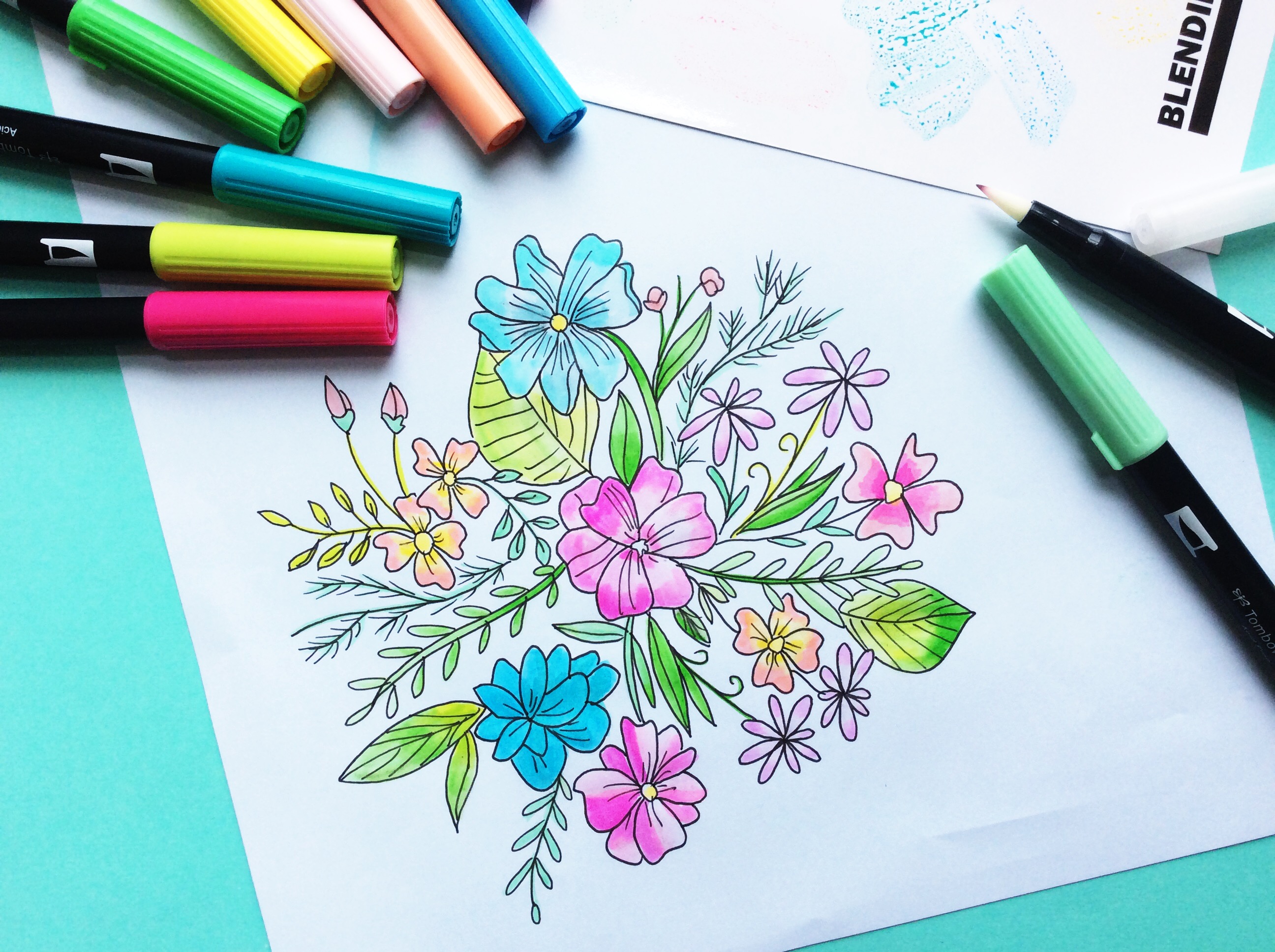 Tombow MONO Drawing Pens & Botanical Line Drawing: A Review - Amanda  Kammarada