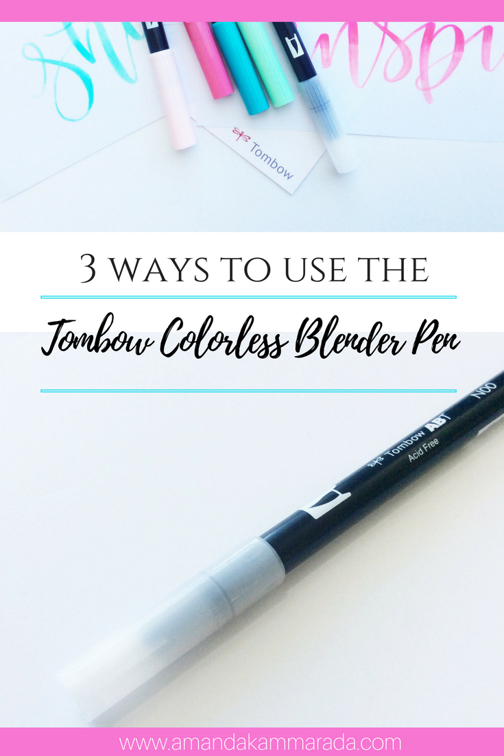 3 Ways To Use the Colorless Pen - Amanda Kammarada