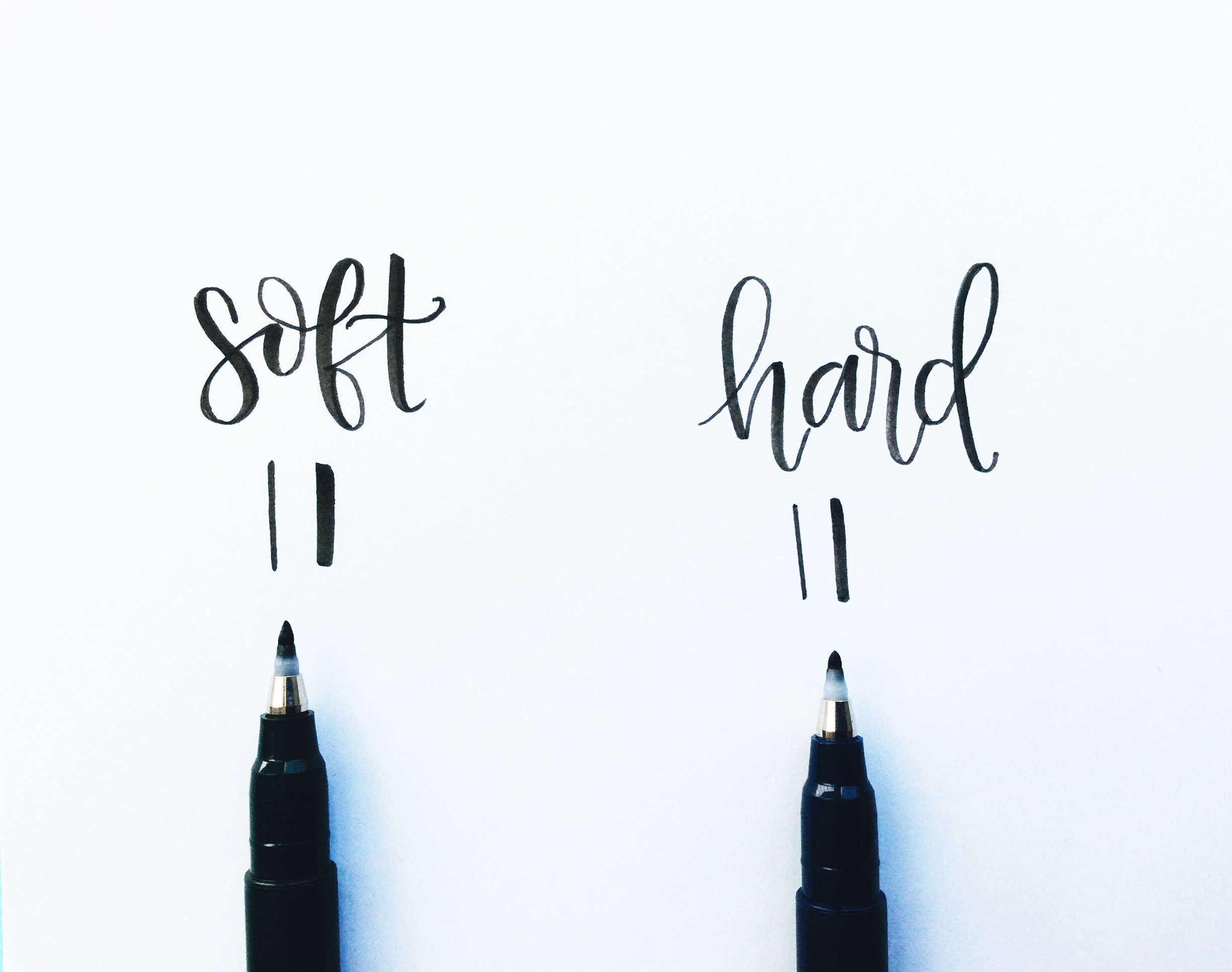 brush pen lettering for beginners