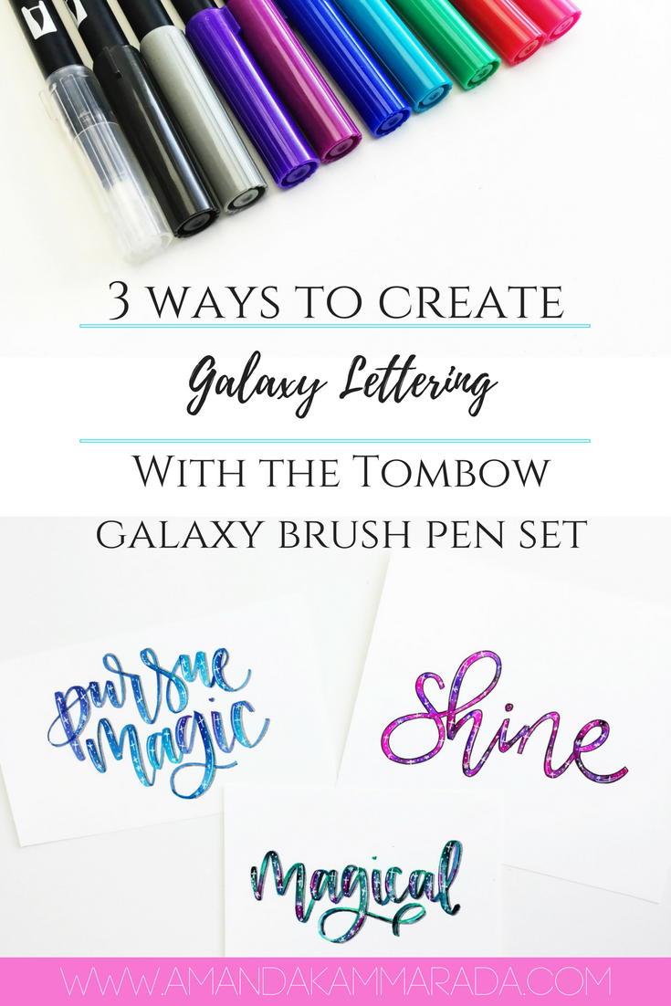 hand lettering tombow