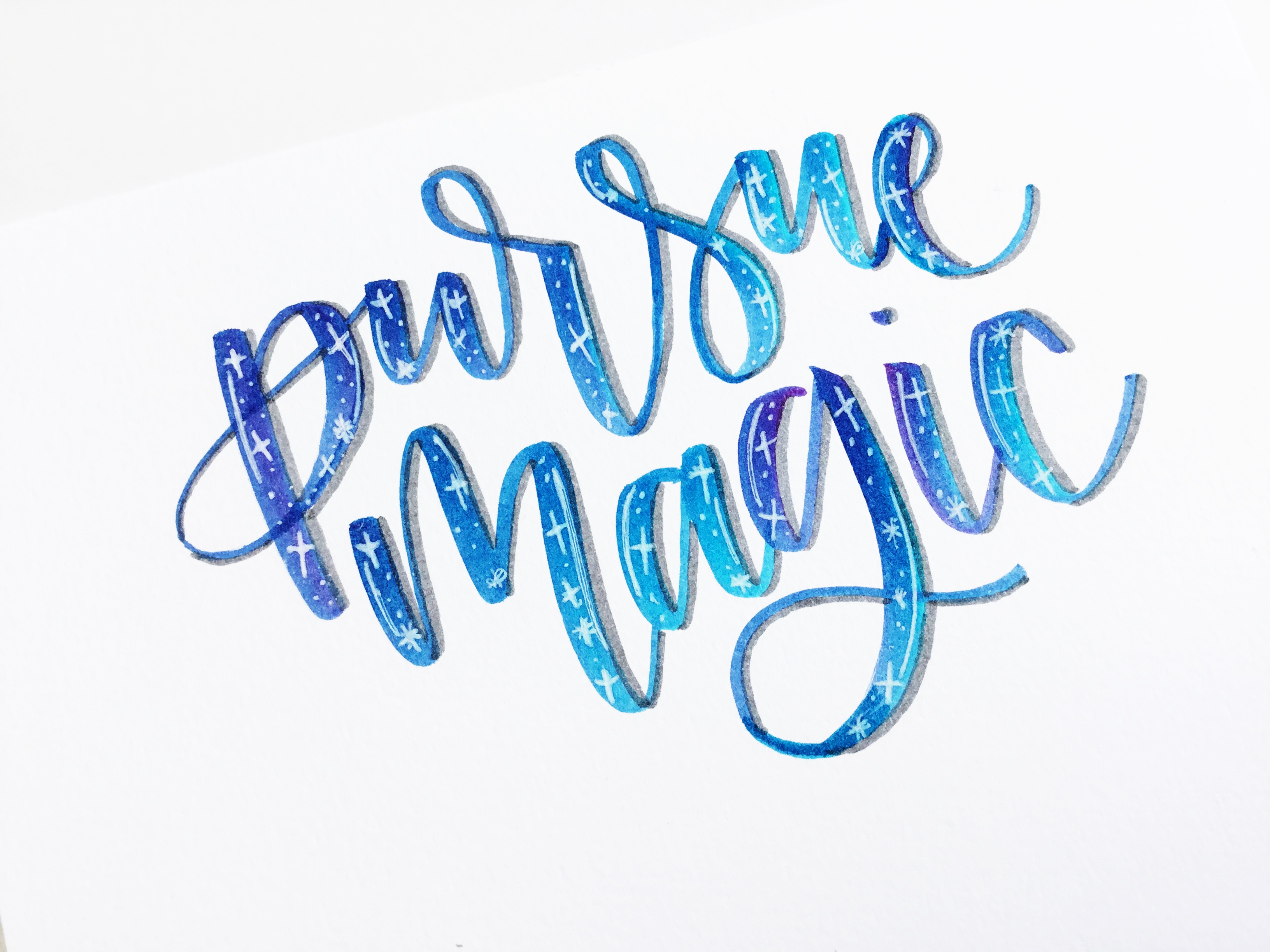 tombow brush lettering