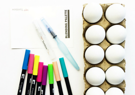 2 Ways To Create Watercolor With Tombow Brush Pens - Amanda Kammarada