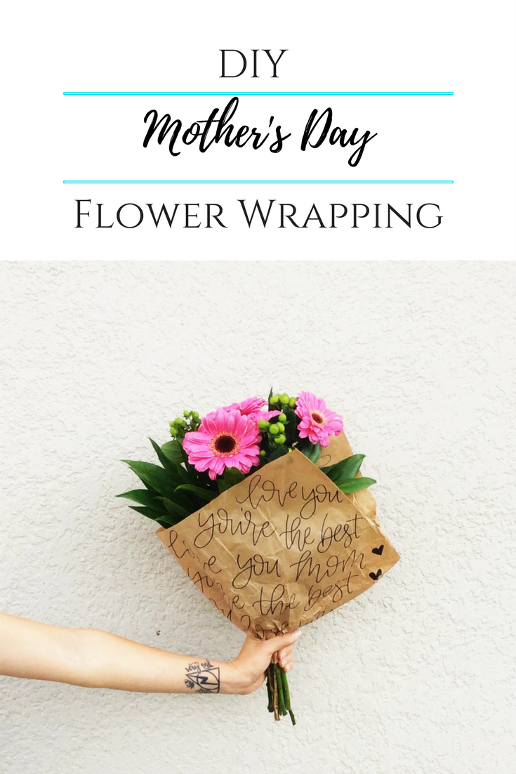 DIY Mother's Day Flower Wrapping - Amanda Kammarada